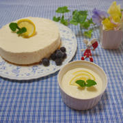 我が家定番のレアチーズケーキ