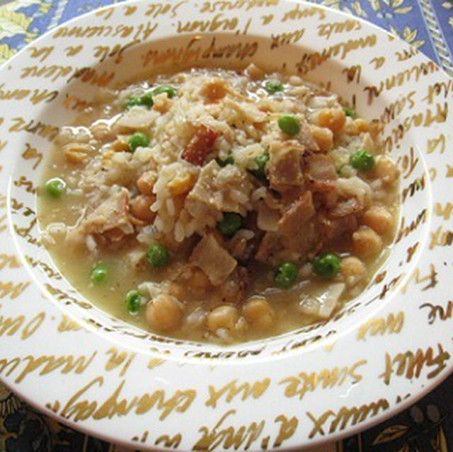 お米と豆のスープ