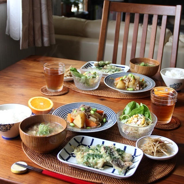 ほっけの紫蘇天定食。お弁当。