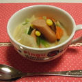 野菜たっぷり豆乳味噌スープ