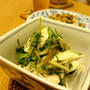 香味野菜と蒸し鶏ササミのナンプラー和え