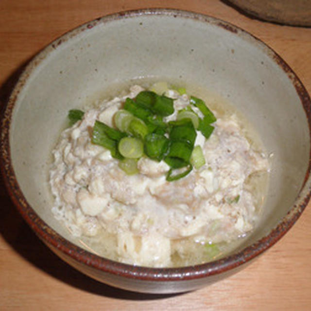 ミニクーパーのコンテスト ～  鶏挽きと大根、絹ごし豆腐で蒸し豆腐