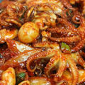 チュクミ！旨辛イイダコ炒めの韓国レシピ。人気のおつまみ♪残りで焼きうどん