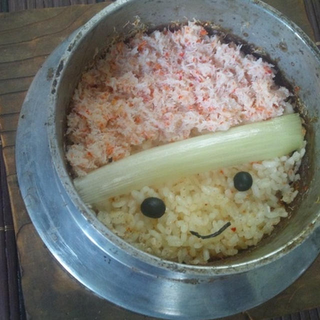 八重たんの蟹釜飯