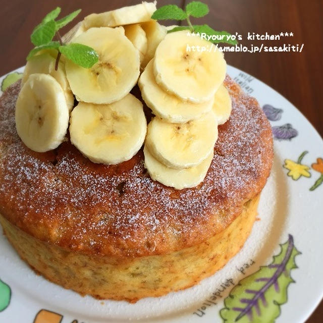 *【レシピ】アーモンド風味のバナナケーキ*