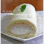白いふんわふんわなロールケーキ