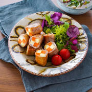 さつまいもと人参の肉巻き