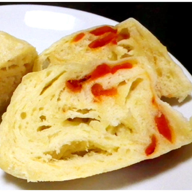 パンを焼こう「福神漬パン」