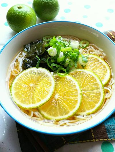 かぼす入り☆にゅうめん