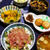 ネギトロ丼と海苔塩かぼちゃ