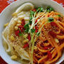 不老長寿の紅白うどん