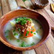 おからと納豆のとろ〜りおみそ汁