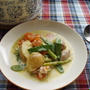 鶏肉と春野菜の軽い煮込み【Chicken with Spring Vegetables】2