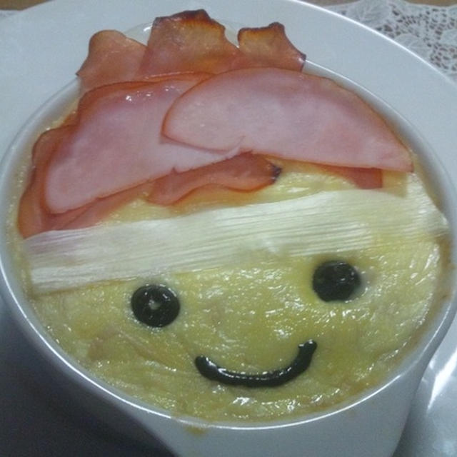 八重たんのハムポテトグラタン