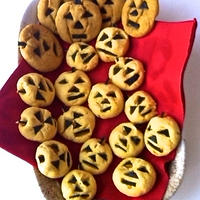 『かぼちゃクッキー』☆ホロホロの《スノーボールクッキー》にかぼちゃをプラスして♪♪