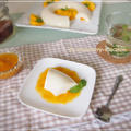 フルーツブランデー♪水切りヨーグルトでヘルシーババロア☆柿のブランデーソース
