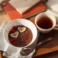バレンタインの朝食に♪ホットチョコレートオートミールで腸活！ by イクノさん