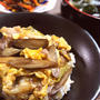 豚肉の柳川風丼＆今日の娘