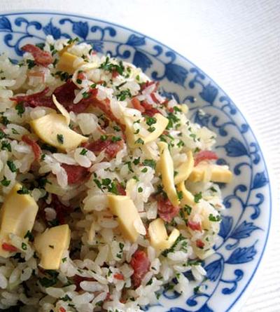 筍とコンビーフのシンプルイタリアン炒飯
