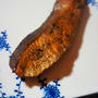 キャベツと柿のサラダ和え、豆腐・銀杏・木耳の中華煮、鮭のピリ辛薫製で今宵も派手に独り呑み……