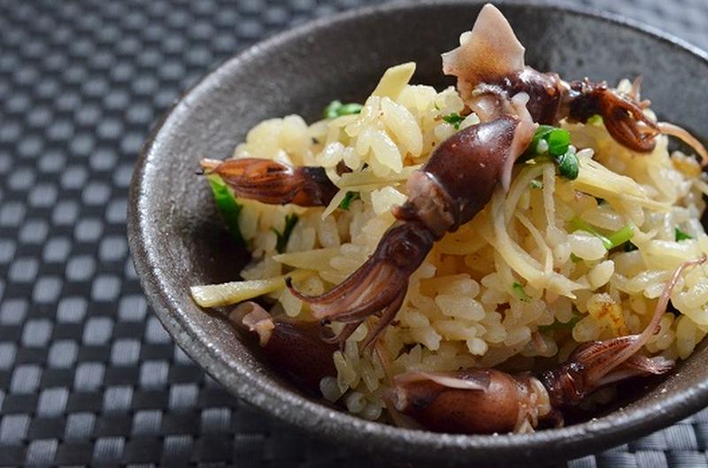 ＜簡単！ほたるいか飯＞