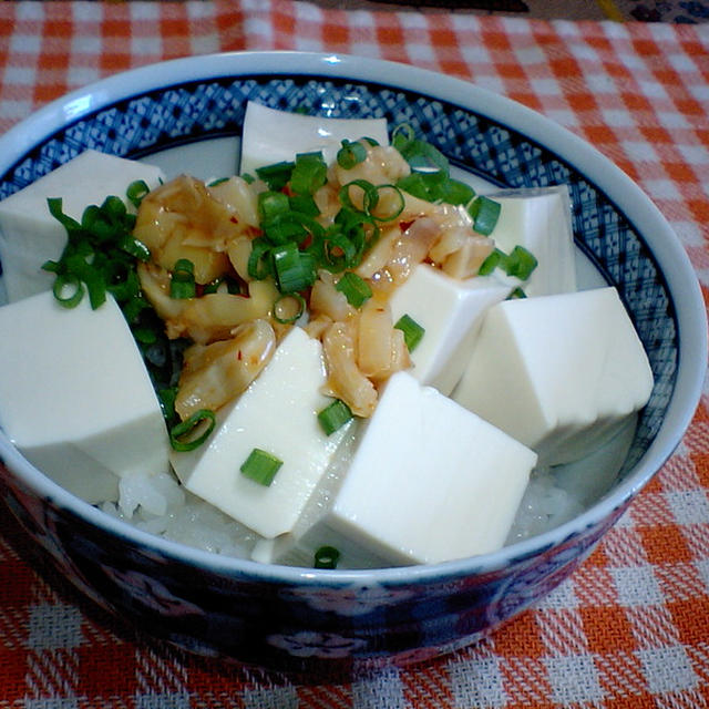 穂先メンマ豆腐丼
