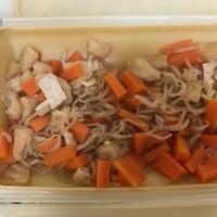 レンチン切り干し大根に牡蠣だし醤油