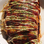 もやしでヘルシーチーズ入り巻かない簡単とん平焼き（ダイエット）