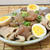 コンニャクと豚ばら肉の煮物