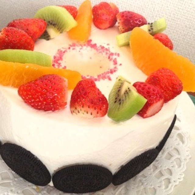 桜の香りのフルーツシフォンケーキ By Usagiさん レシピブログ 料理ブログのレシピ満載