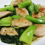 鶏ささみと青梗菜のペパー炒め