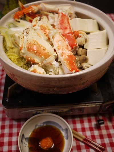 豪華☆カニ鍋～♪〆はカニ雑炊