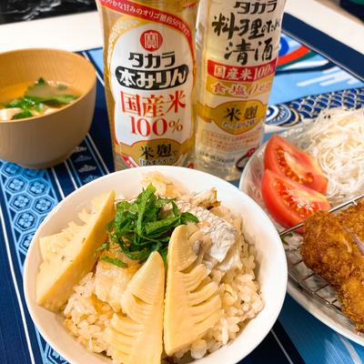 鯛のあらとたけのこごはん