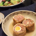 豚肉とうずら卵の信田巻き＆長芋と桜えびのおやき by shoko♪さん