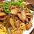 筍と蕗の照り焼きチキンペペロンチーノ
