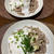ランチは薬味たっぷりとろろ蕎麦でおやつはスイカ