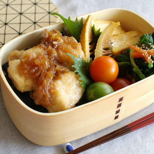 mizkan 鶏てりやきのたれを使った 鶏のっけ弁当【レシピ】