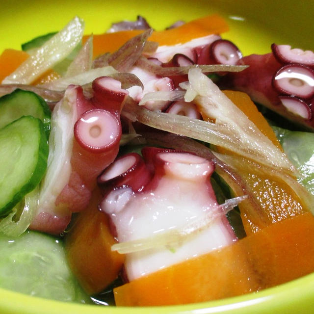たこ 蛸 とみょうがの酢の物 さわやかなうま味 By Syu さん レシピブログ 料理ブログのレシピ満載