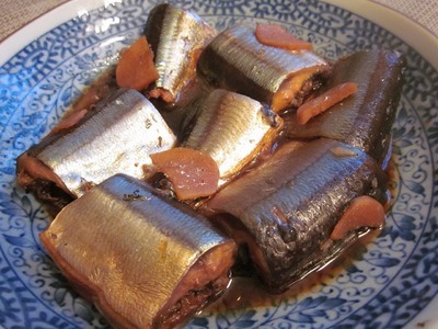 圧力鍋で秋刀魚の生姜煮