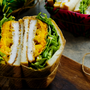1日目、ハーブとチーズのチキンフライサンド｜作り置き＋余り野菜｜1週間分のお弁当サンドイッチアイディア