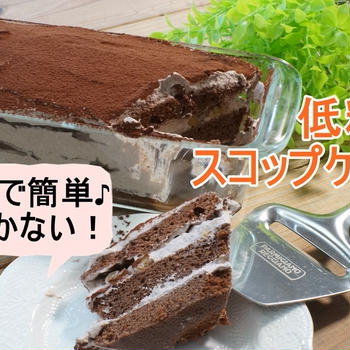 おからパウダーで低糖質スコップケーキ