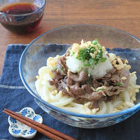 さっぱりスタミナ補給◎簡単☆牛しぐれのねぎおろし冷やしうどん