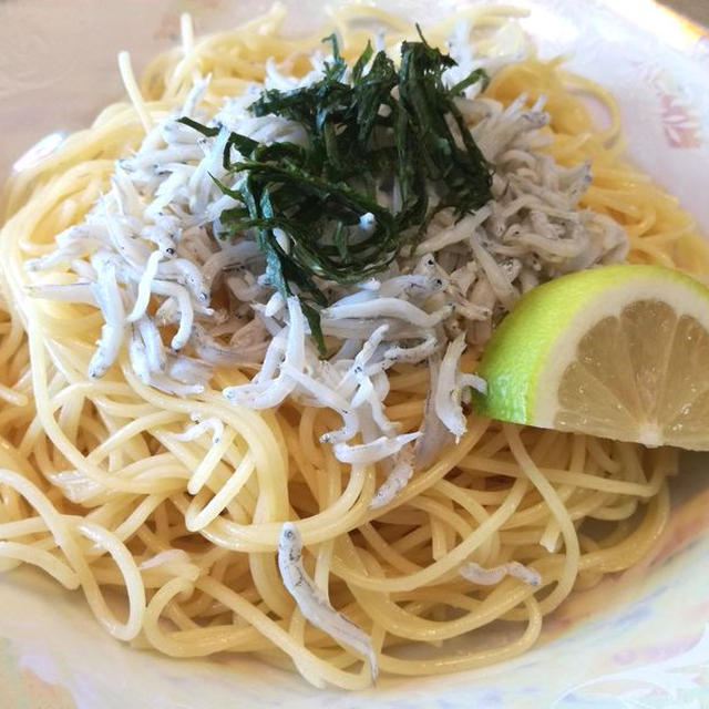 簡単、おしゃれ味！しらすスパゲッティ