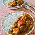 【筑前煮のリメイクカレー】手軽に美味しい和風カレーに早変わり。