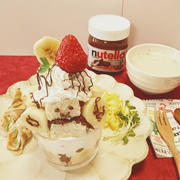 ヌテラで朝ごはん⭐でカップパンケーキ
