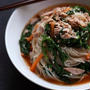 春菊とツナの韓国風そうめん