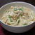 チーズと天かすの卵とじうどん