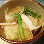 黒にんにく20日目で完成 ～ 鶏がらスープ塩味のつけ麺鍋