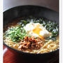 サッポロ一番麺の力で納豆地獄ラーメン