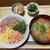 五色丼と完熟梅ゼリー